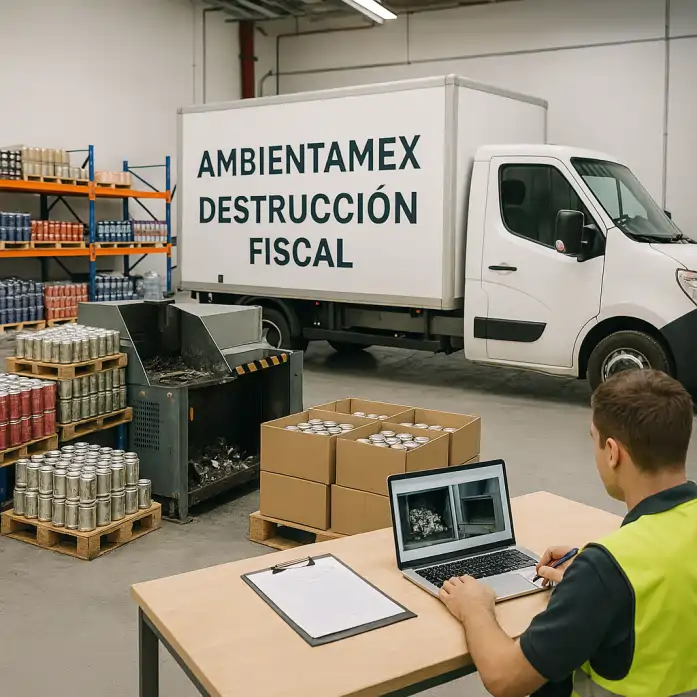 Servicio de destrucción de mercancías con cumplimiento fiscal en México